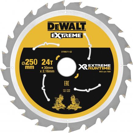 AABTools | DeWALT DT99571-QZ FlexVolt Circular Saw Blades XR 250mm x ...