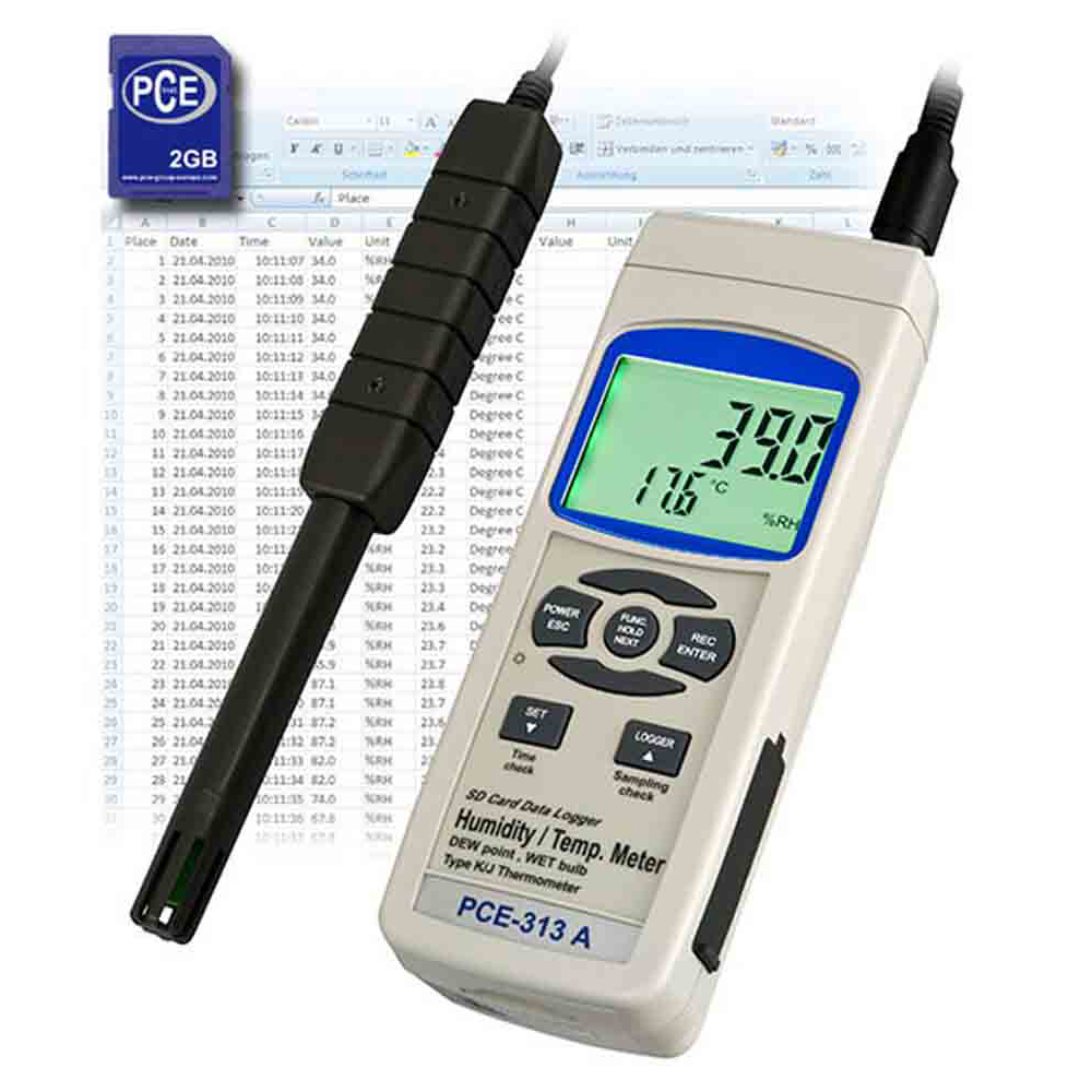 PCE Instruments Thermometer Internal External Sensor PCE-HT 112
