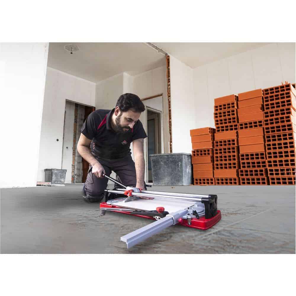 AABTools | Rubi 17905 TR-600-Magnet Manual Tile Cutter for Ceramic and Porcelain Tiles, with Case